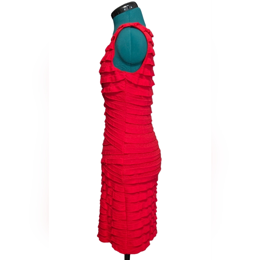 Max Studio Red Textured Mini Dress - Picture 2 of 9